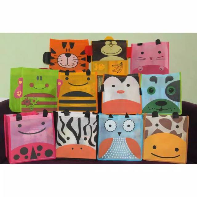 

Tas ulang tahun sponbun animal .tas ultah karakter