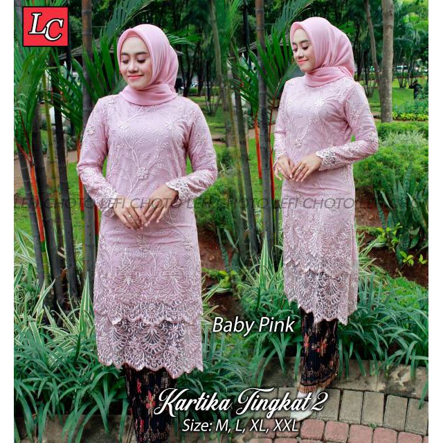 Stelan Tunik Tile Kartika Tingkat2 + Rok Original Butik,Realpic