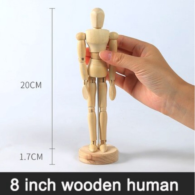 

Artist's Wooden Drawing Manikin / Mannequin - 20cm