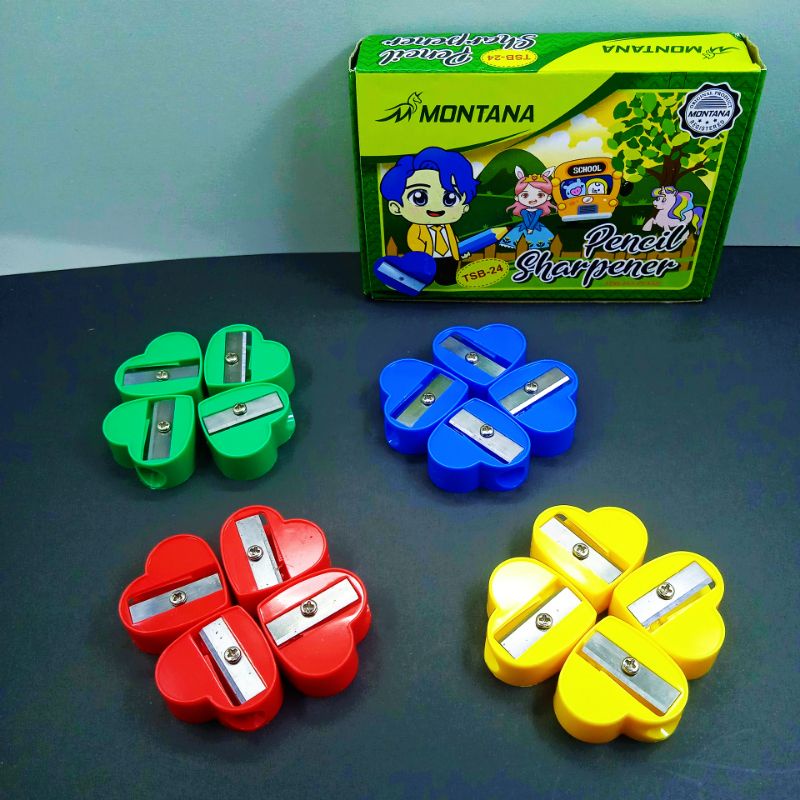 

Rautan Pensil Montana Pencil Sharpener Serutan Pensil Kecil Love