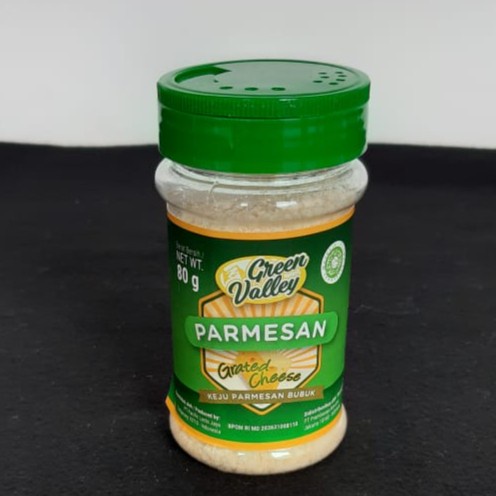 

Keju- Green Valley Keju Parmesan Bubuk 80 Gr -Keju.