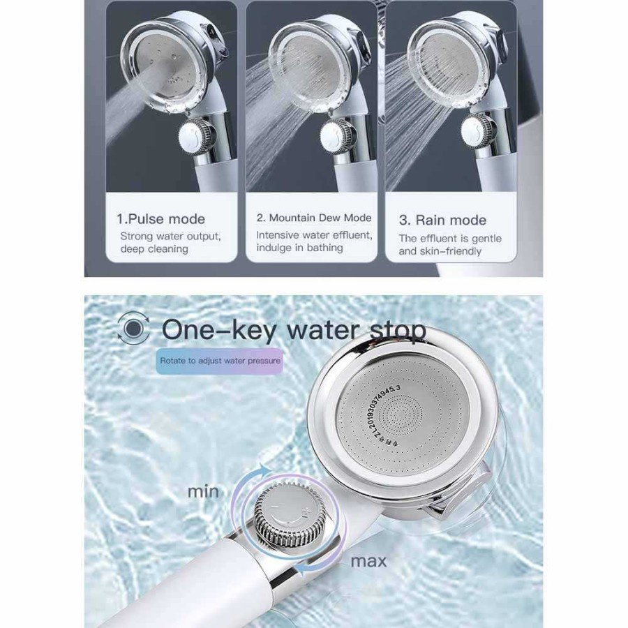 CEV Kepala Super Shower Mandi Minimalist Pressurized Nozzle 4 IN 1 YZS4022