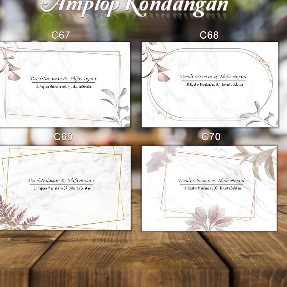 

(SoT☑) ⭐️ Kode C67, C68, C69, C70 - Amplop Kondangan / Amplop Dsain / Amplop Nama - @TM_Desain isi 50 pcs Restok.lagi