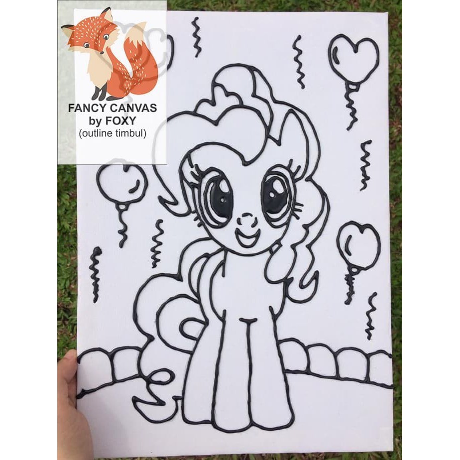 

STOK BARU KANVAS LUKIS ANAK OUTLINE TIMBUL GAMBAR - Little Pony Pinkie Pie 2 PERALATAN MELUKIS ANAK