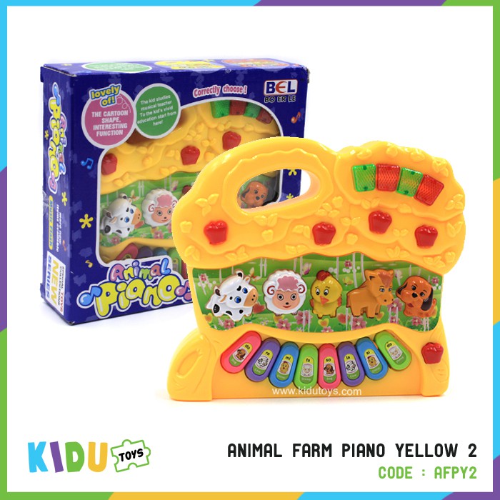 Mainan Edukasi Anak Animal Farm Piano Kidu Toys