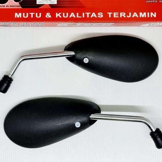 Spion Standar Satria Fu Gagang Crome Kaca Spion Standar Suzuki  Satria Fu gagang panjang 15cm besi crome