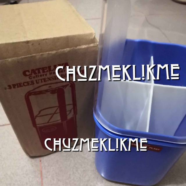 Tempat sendok garpu Owl plast (sekat bisa dilepas)/Cutlery holder owl plast/wadah sendok garpu