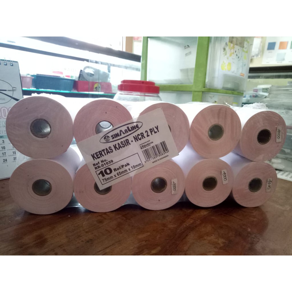 

Kertas Struk Kasir / Kas Register 75X65 paperline/NCR 75x65 (2 ply)