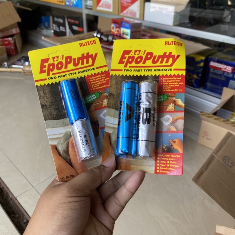 

lem epo putty alteco lem porting / lem kapal 50gr 100gr