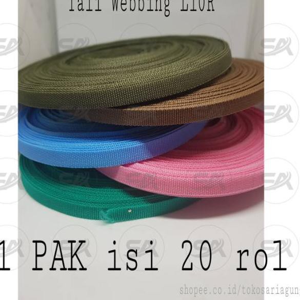 

LYB TALI WEBBING L10R / TALI 1CM (PAK | 20 rol) W7űL