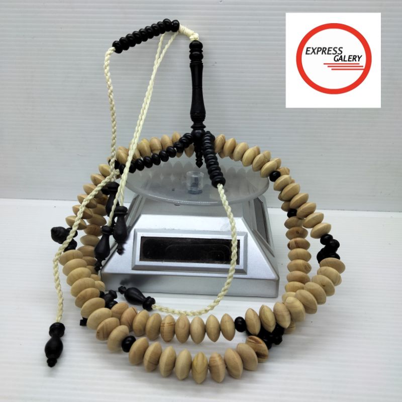 tasbih tijani kayu Cendana wangi kombinasi kelor hitam X211