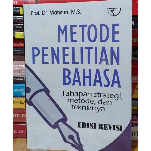 Metode Penelitian Bahasa Prof Dr Mahsun M S Shopee Indonesia