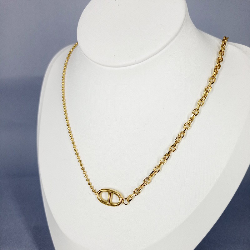 [86135] Kalung tebal Titanium Korea Style Wanita Anti Karat