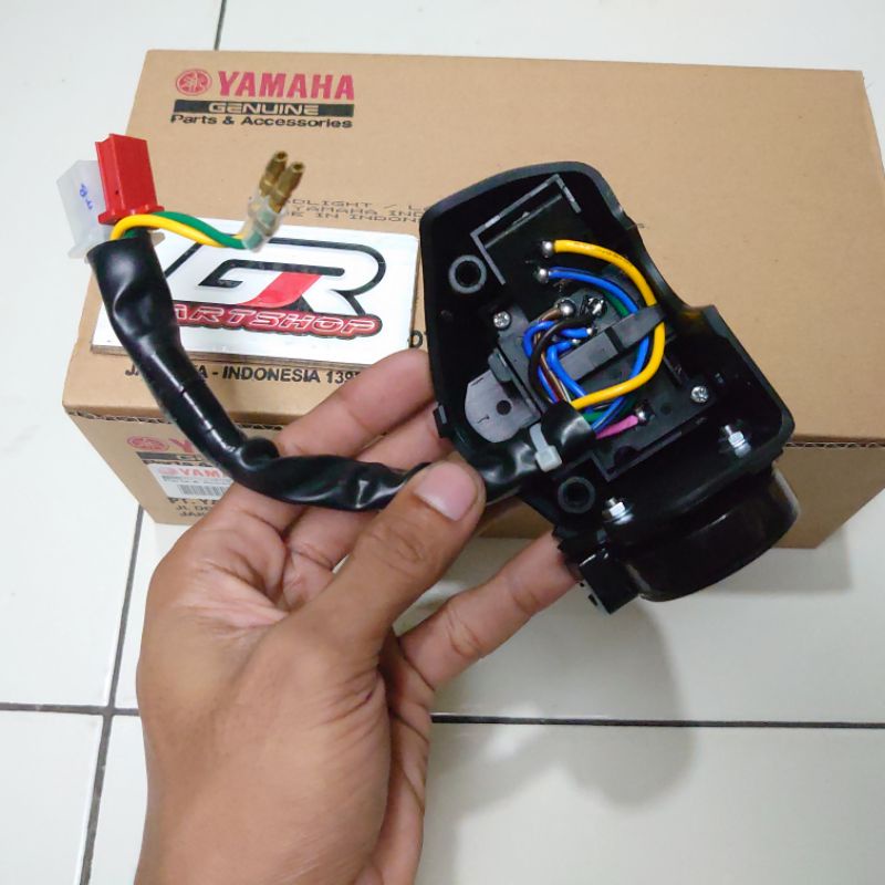 saklar assy set kiri kanan mio sporty smile soul jupiter mx z new ori tanpa kemasan losepack losspack holder switch sakelar