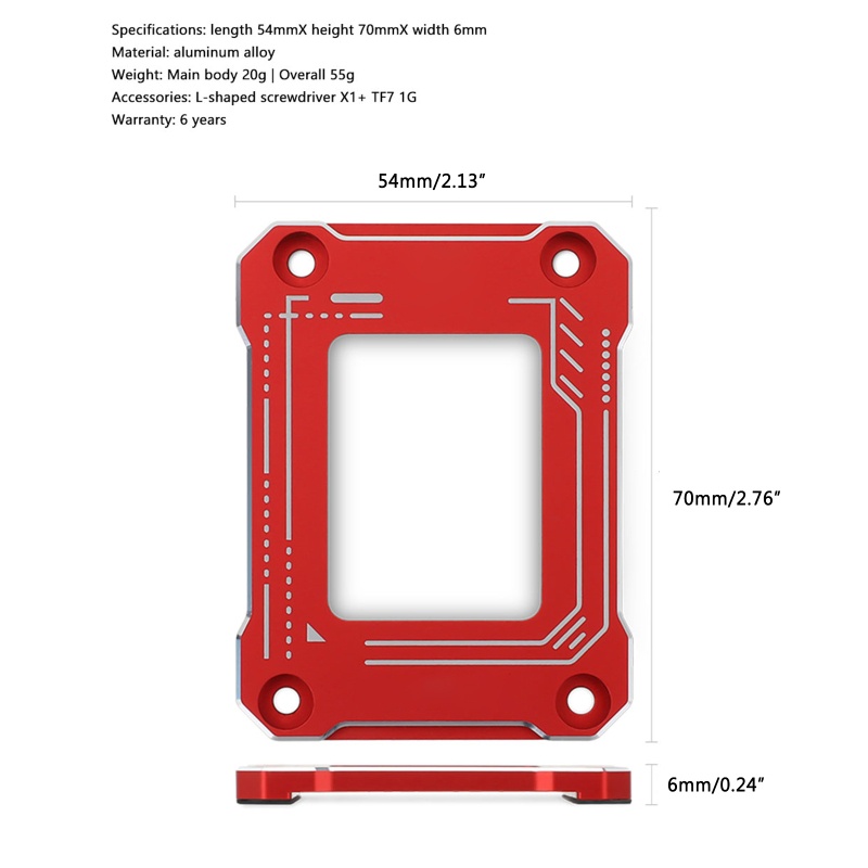 Btsg Gesper Fixing Bracket Koreksi Bending CPU Untuk LGA17XX-BCF Untuk 12t