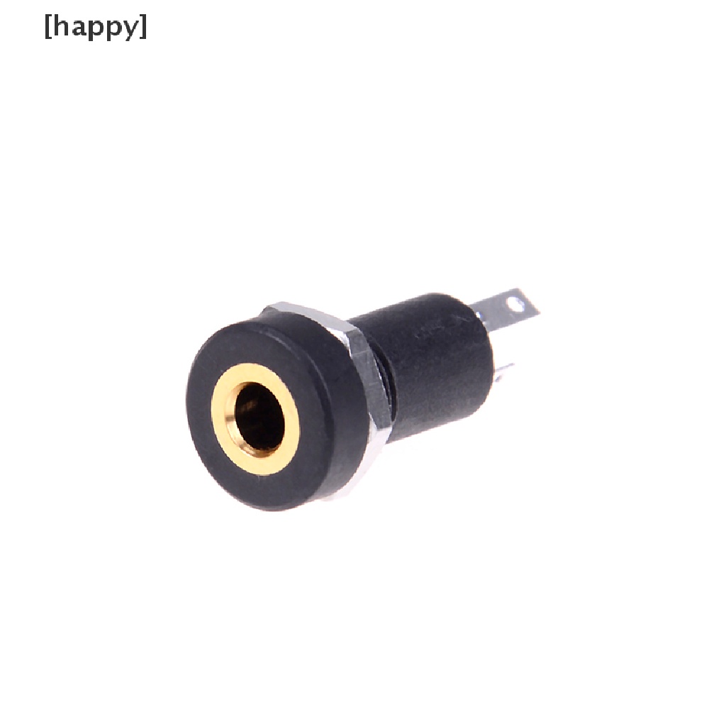 2pcs Adapter Soket Audio 3 Pole 3.5mm Dengan Mur