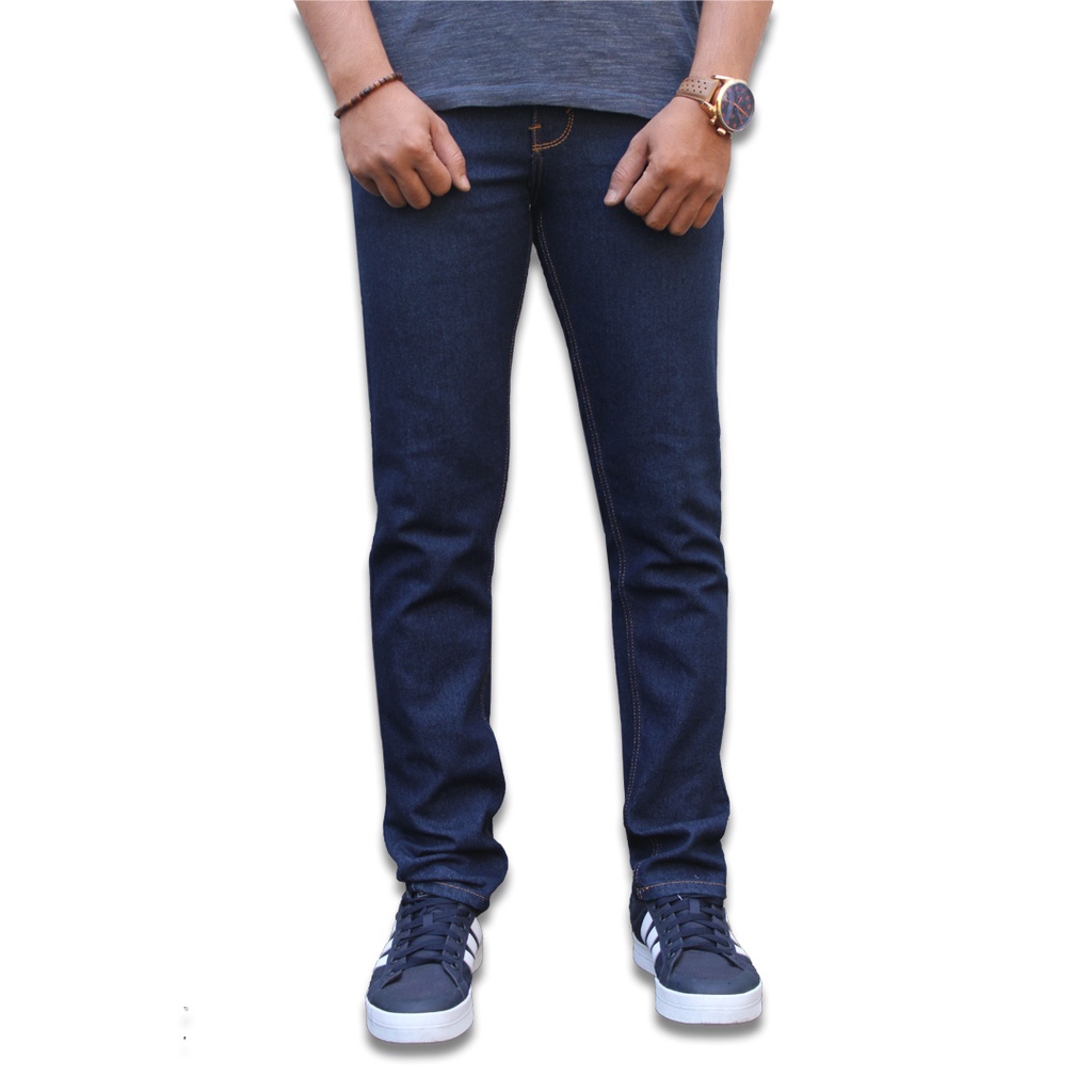 Celana Jeans Navy Blue Pria Celana Slim Fit Pria New Original Distro