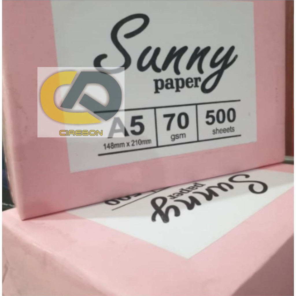 Jual KERTAS HVS 70 GRAM A5 PUTIH (500 Lembar) | Shopee Indonesia