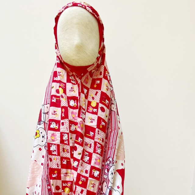 Mukena Anak Karakter Hello Kitty