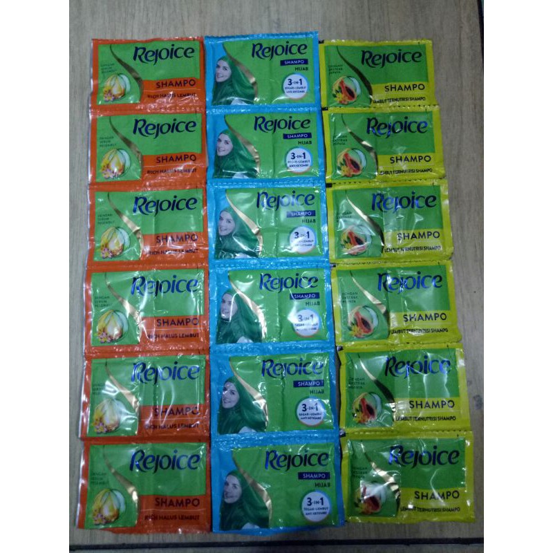 Rejoice shampo sachet 1set isi 6