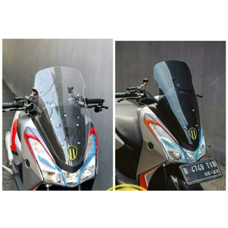 VISOR /WINDSHIELD LEXI TINGGI MODEL TOURING TEBAL 4MILI