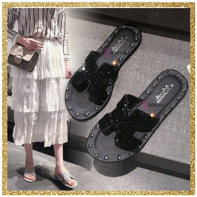 (COD) SHA SANDAL  WANITA FLAT / SLIP SANDAL WANITA TERLARIS