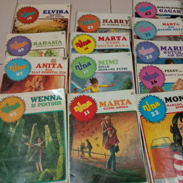 komik anak jadul NINA Gramedia | Wenna Si Penyihir, Marta Gadis Angsa, Marini Kutukan Air Biru