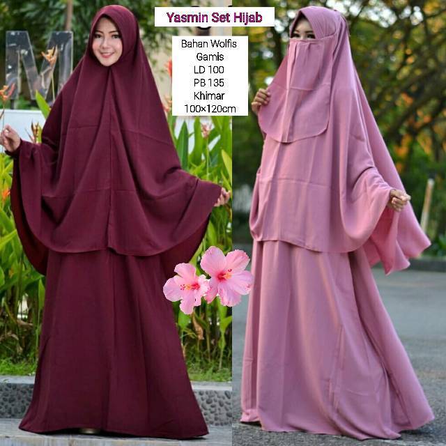 Jilbab Bahan Wolfis