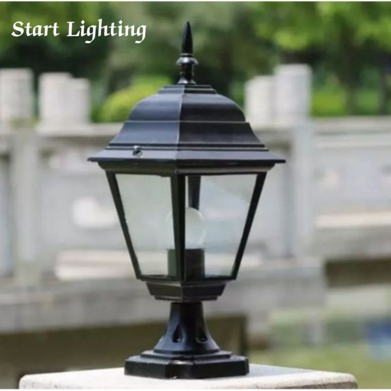 lampu pilar taman Lampu taman pagar