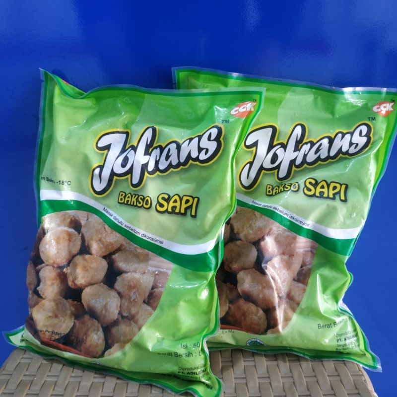 

Jofrans Bakso Sapi Isi 50 | 500gr