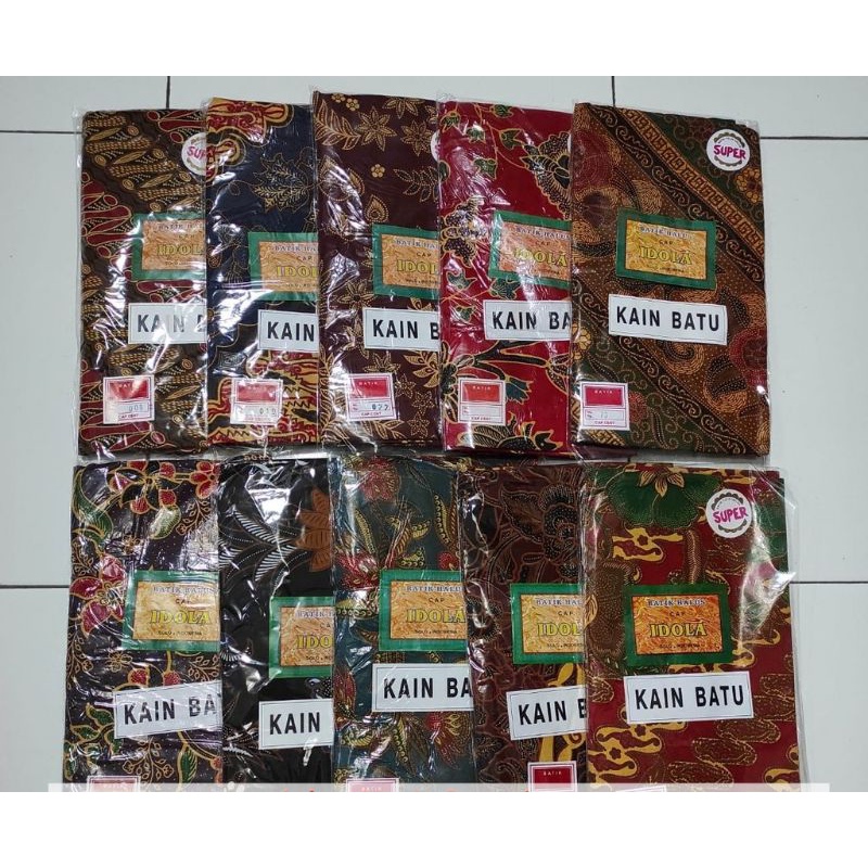 Kain Batu Jarik Batik Idola Warna - Warni