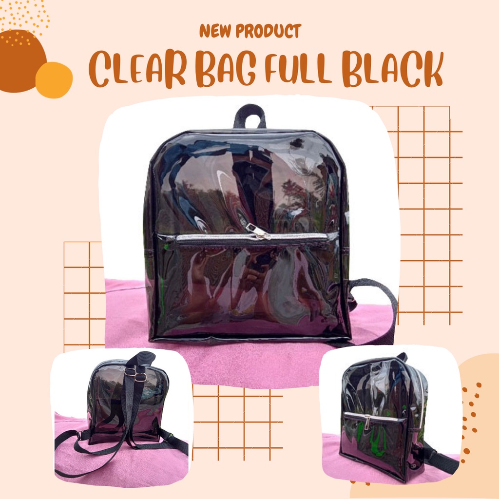 Tas konser PVC mika transparan