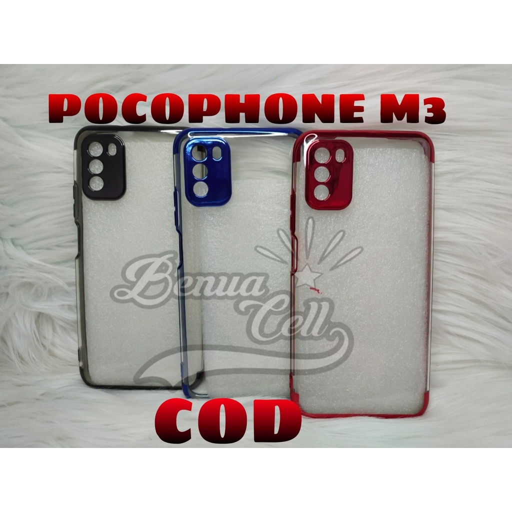 POCO F3, POCO M3 SOFTCASE SHINING CHROME PREMIUN POCOPHONE M3 F3 - BC