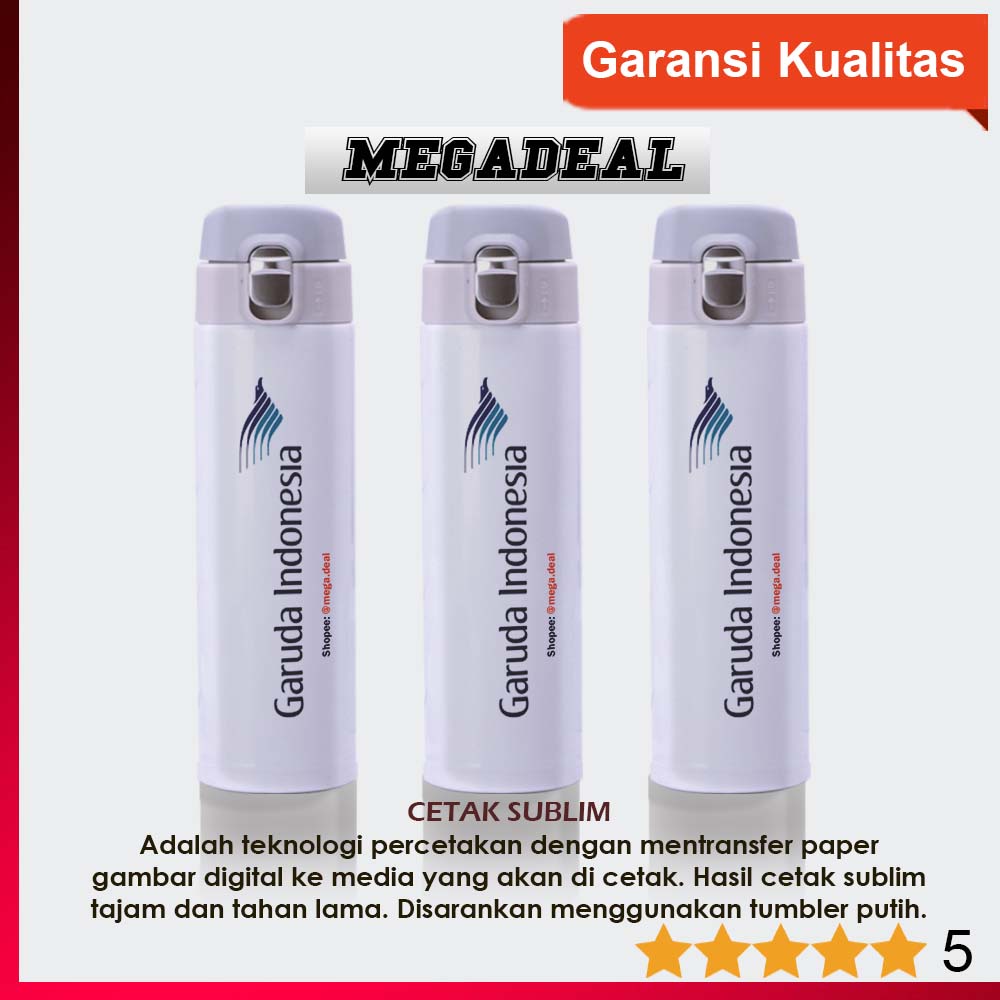 PUSHLOCK MIZU TUMBLER CUSTOM LASER GRAFIR, UV PRINTING, SABLON DAN SUBLIM - TUMBLER MINUM CUSTOM-Sublim