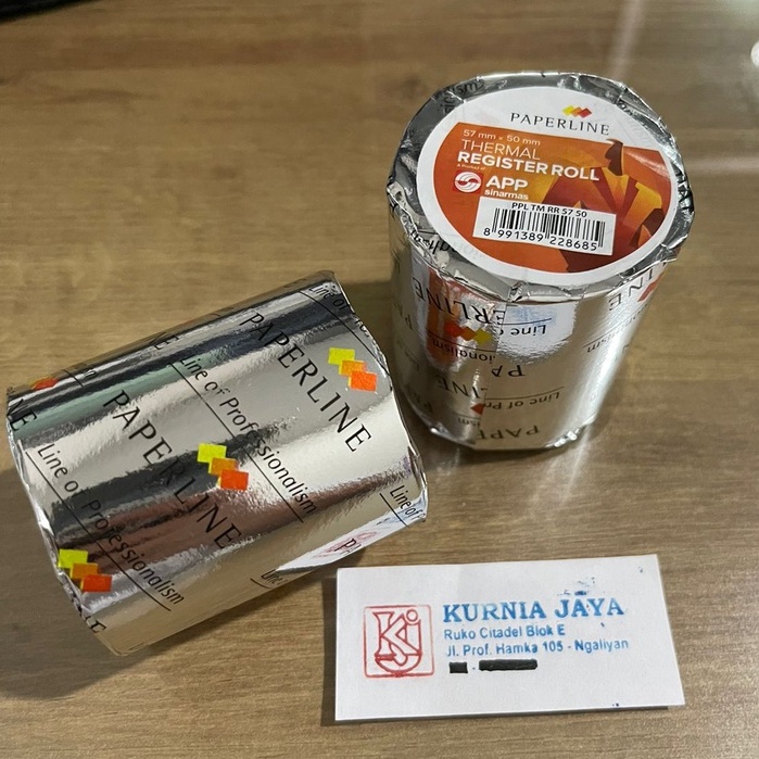 

PAPERLINE Kertas Thermal 57mm x 50mm / Kertas Telstruk Struk Kasir Roll Paperline 57x50 / Paperline Thermal 5750