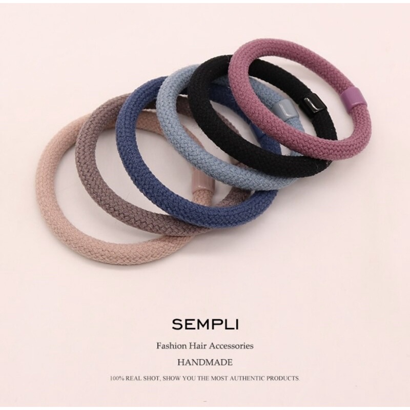 Ikat Rambut Korea Polos Tebal / Ikat Rambut / Karet rambut