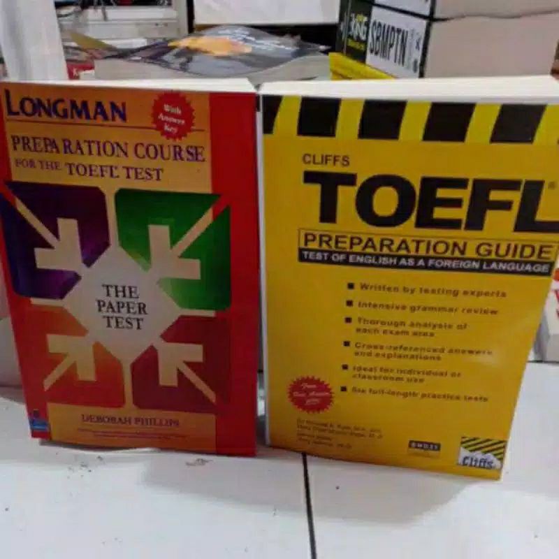 PAKET 2 BUKU LONGMAN PREPARATION COURSE + CLIFS TOEFL