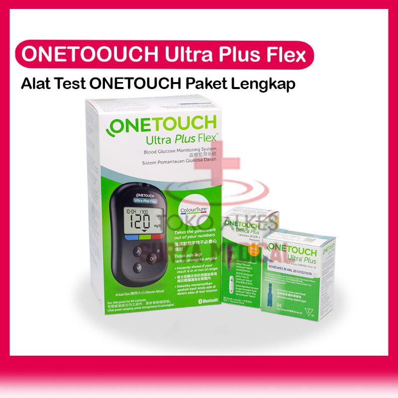 Onetouch Ultra Plus Flex + 50 Test Strip | Alat Cek Gula Darah