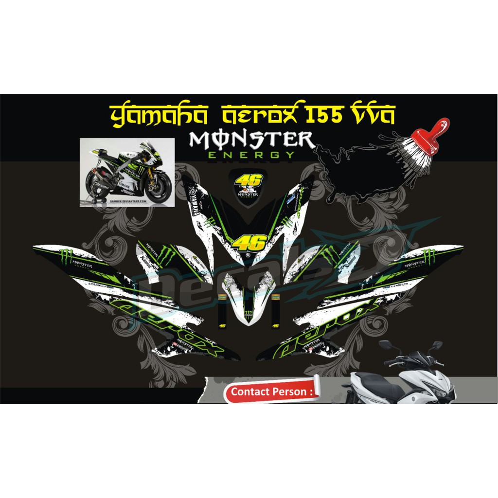 Cutting Sticker Monster Yamaha R25