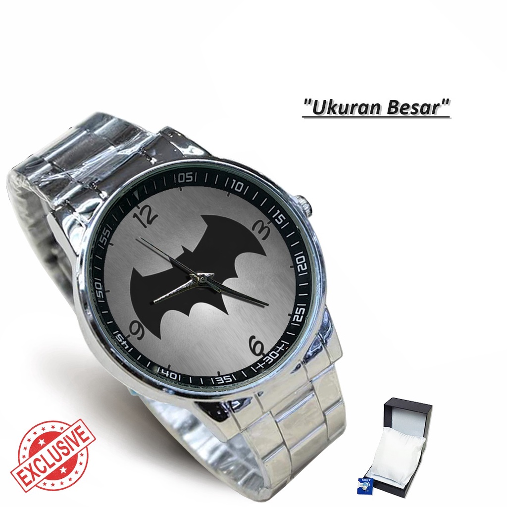 Jam Tangan Rantai Couple MOTIF BATMAN (Nice)