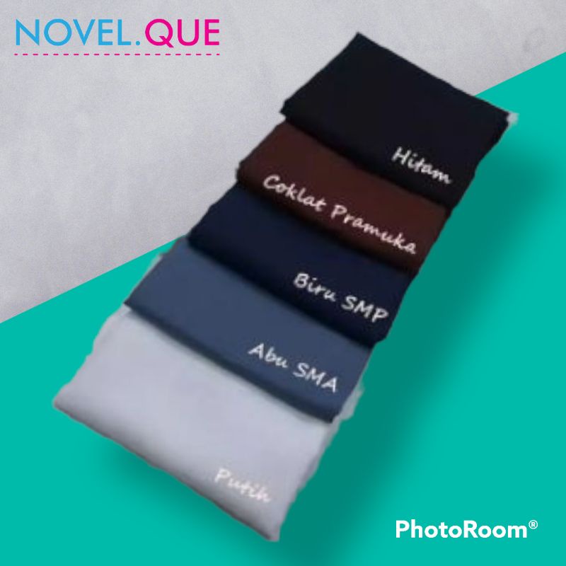 Kerudung Sekolah | Kerudung Segi Empat Saudia | Kerudung Segi Empat Rawis | Putih / Biru Dongker / A