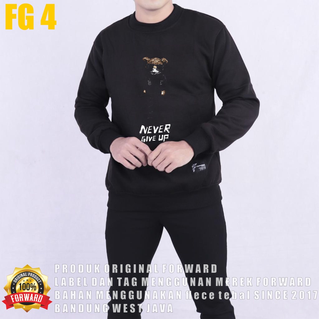 FORWARDSYSTEM Sweater Sweatshirt Crewneck Jumper Unisex Soft Fleece Size M L XL FG4