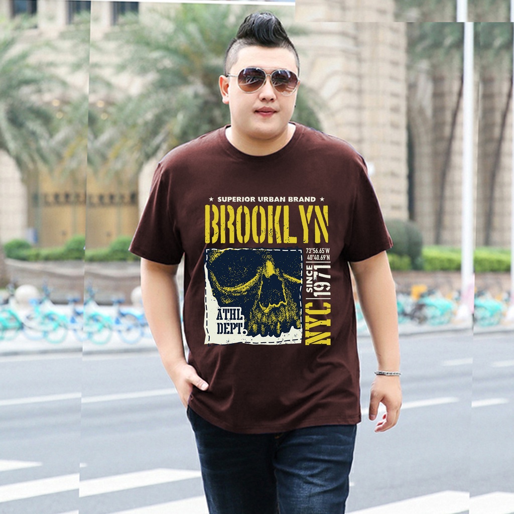 Baju Kaos Pria Jumbo Urban NYC Tshirt Bigsize XL XXL Distro DTF