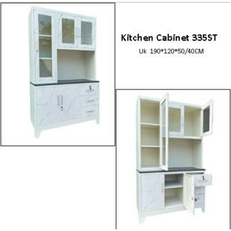 Lemari Rak Dapur Set Besi / Kitchen Set | Bahan Besi
