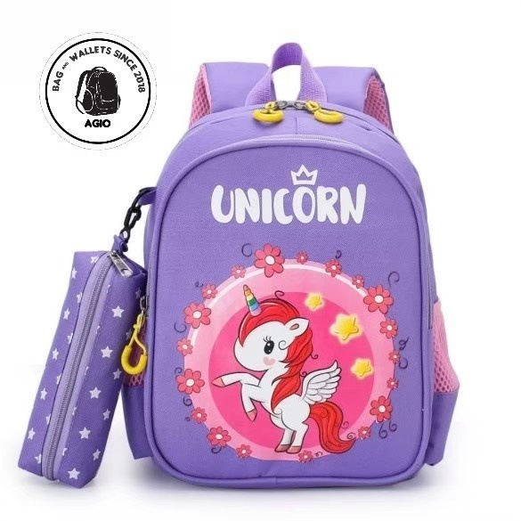 Tas Kuda Mini kawai Tas Sekolah Anak Perempuan Paud Tk SD Free Tempat Pencil