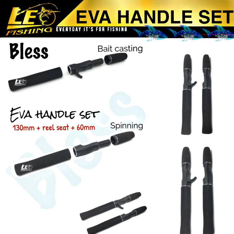 EVA HANDLE SET BLESS EVA JORAN CUSTOM SPINING DAN BAITCASTING HARD