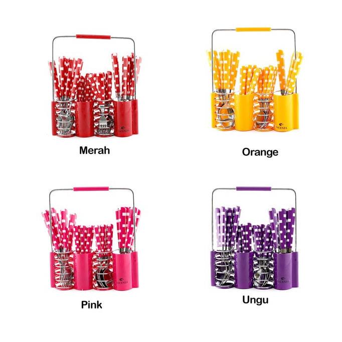 Sendok Set Vicenza V240C Motif Kotak