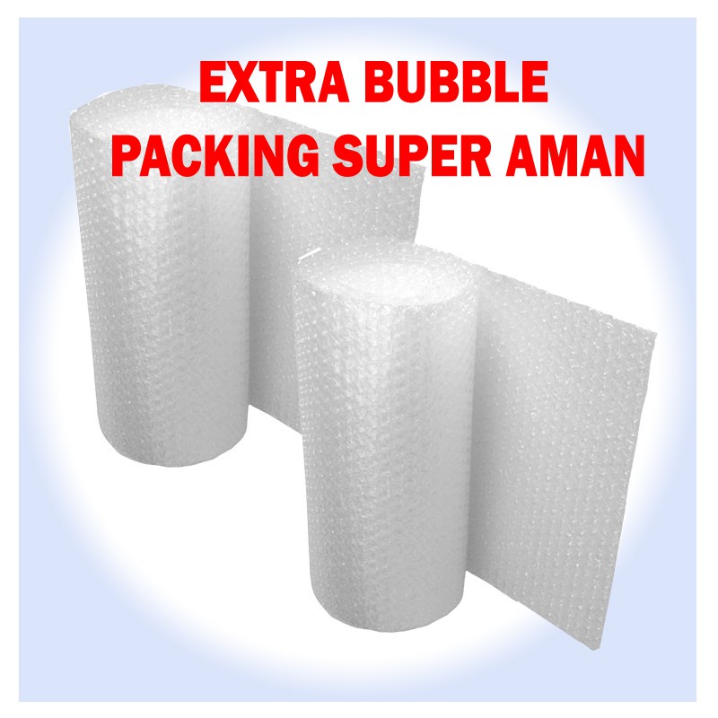 

Tambahan Packing Extra Bubble Warp Untuk Paket Lebih Aman