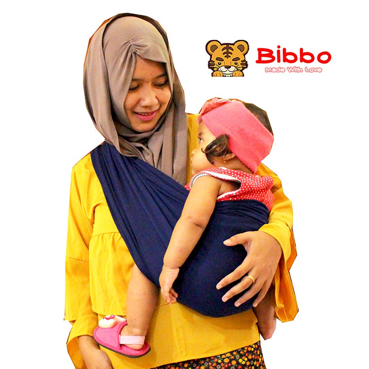 GEOS BIBBO Gendongan Bayi Kaos/Geos/selendang Bayi Praktis 