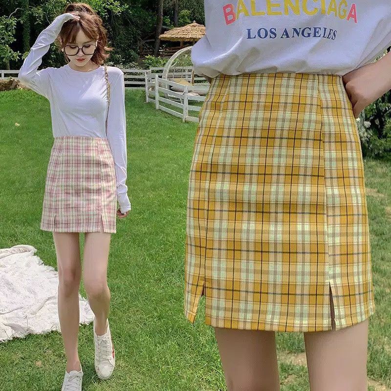 Korean Square Mini Skirt C076